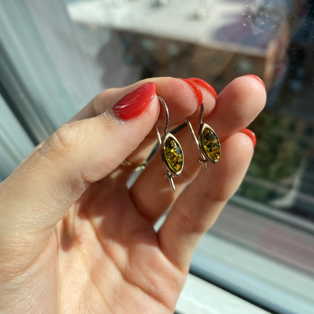 Amber Earrings